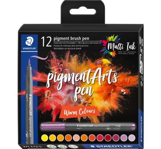 STAEDTLER Pigment brush pen, set of 12