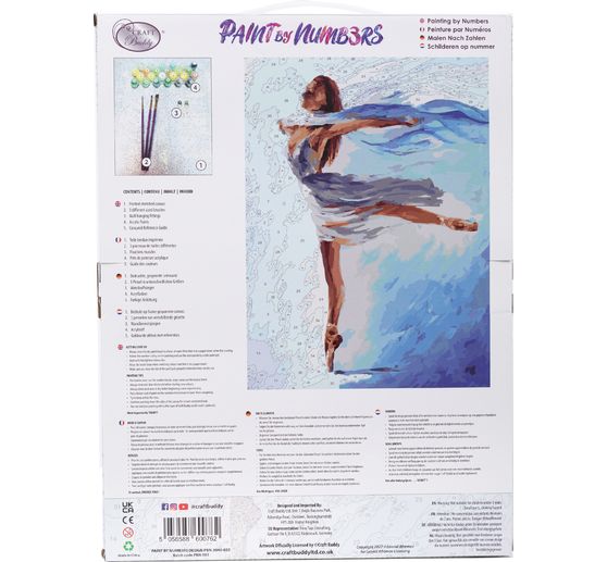 Painting by numbers on stretched canvas, 30 x 40 cm