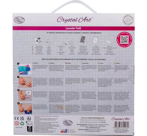 Diamond Painting "Crystal Art Kit", 30 x 30 cm