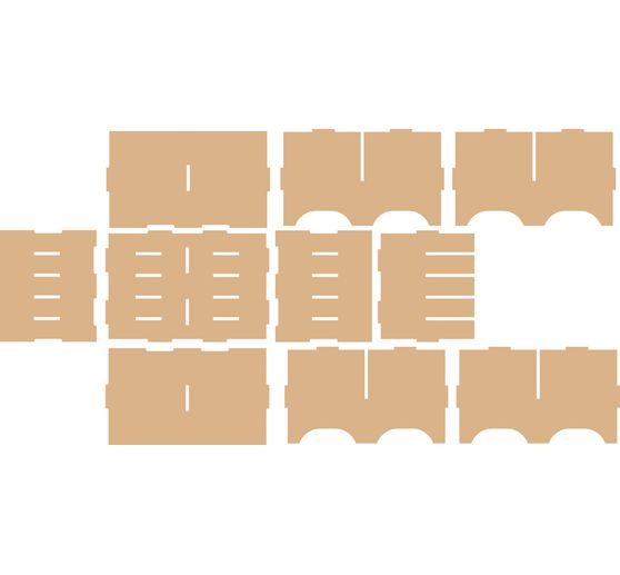 Flexio "Polštářky na razítka", 10 přihrádek