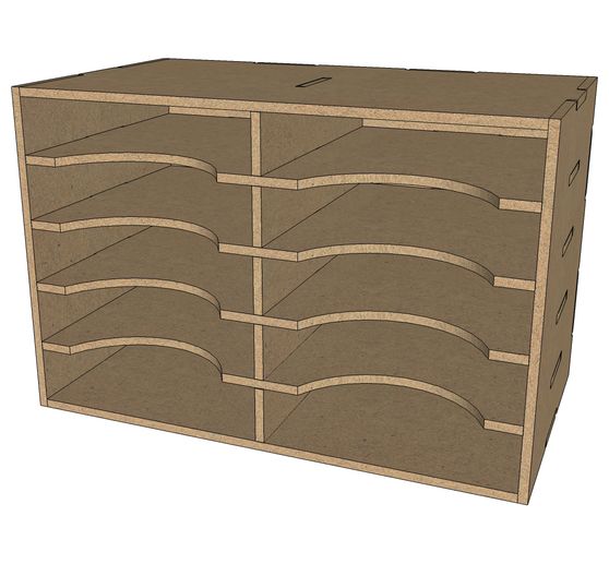 Flexio "Polštářky na razítka", 10 přihrádek