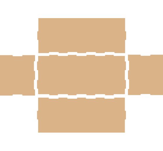 Flexio "Box", -dílný, MDF dřevo