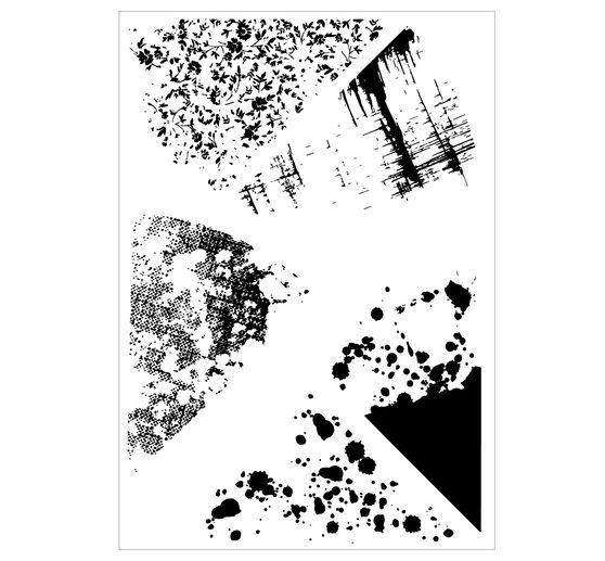 Sizzix Framelits Punching template and Clear Stamps by 49 and Market