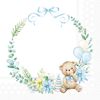 Napkin "Baby Teddy" Blue