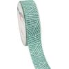 Linen ribbon "Stripes" Sage green