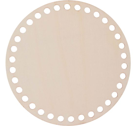 Wooden base for crochet basket "Round"