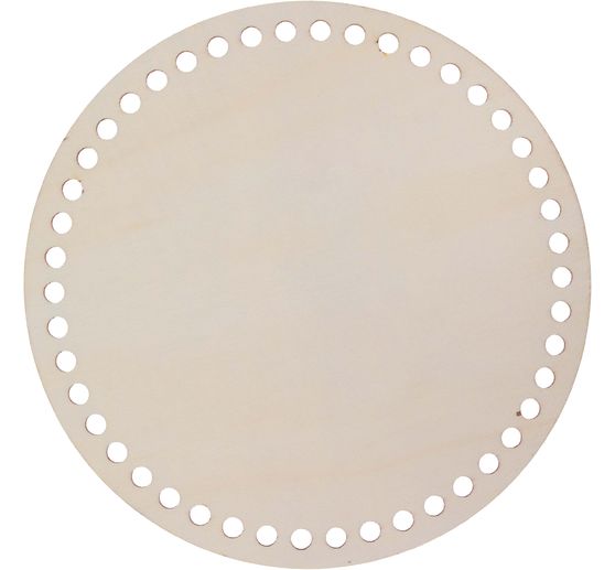 Wooden base for crochet basket "Round"