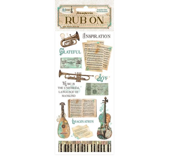 Rub On Transfer paper"Music"