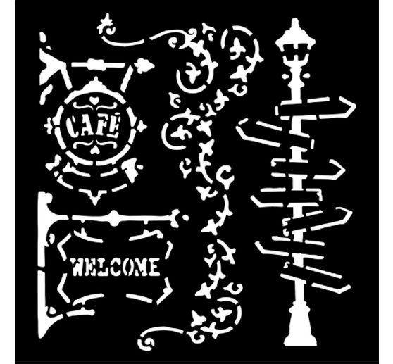 Stencil "Art of Travelling"