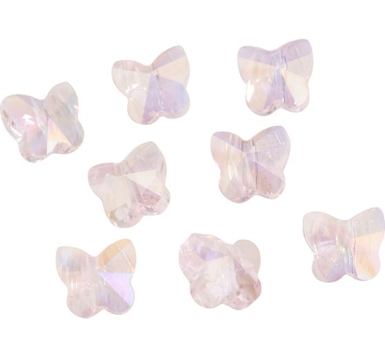 Glass cut beads butterflies