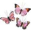 Rico Design "Butterfly with Clip" Shades of pink
