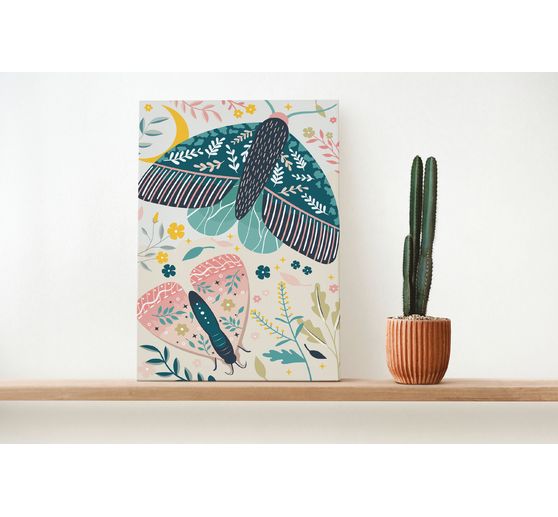 Painting by numbers, stretched canvas