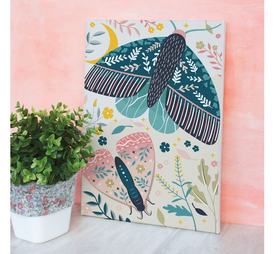 Painting by numbers, stretched canvas