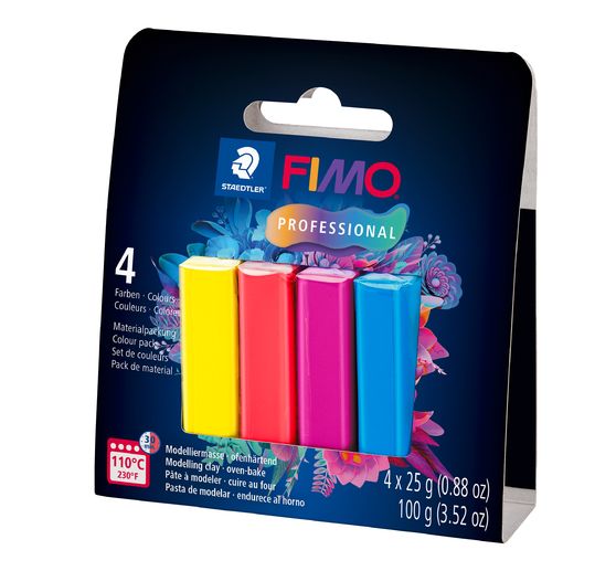 FIMO Professional material pack, 4 colours