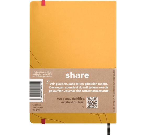 share notebook A5, dot chequered