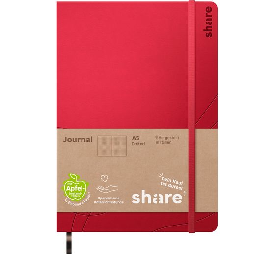 share notebook A5, dot chequered