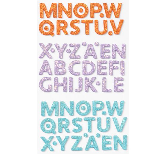 Pěnové gumové třpytivé samolepky