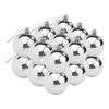 Christmas balls made of plastic, 18 pieces Silver