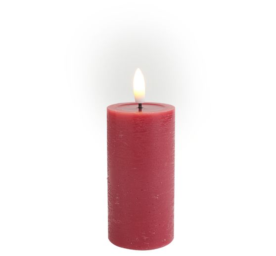 LED real wax candle "10 x 5 cm", with timer 6/18 hrs.