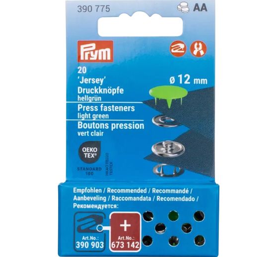 Prym Push-studs Jersey, 12 mm, 20 pieces (en)