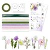 Crêpe paper flower set Purple