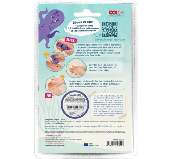 ColOp Cleany Stamp hand wash stamp