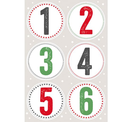 Nálepka "Adventní čísla"