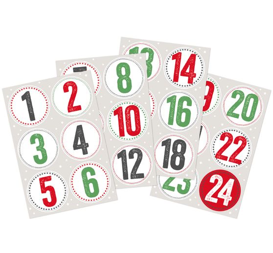 Nálepka "Adventní čísla"