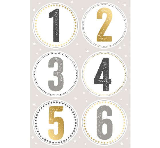 Nálepka "Adventní čísla"