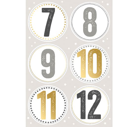 Nálepka "Adventní čísla"