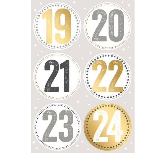 Nálepka "Adventní čísla"