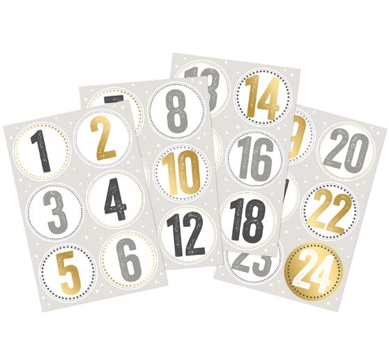 Nálepka "Adventní čísla"
