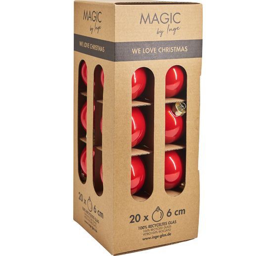 Skleněné vánoční koule, Ø 6 cm