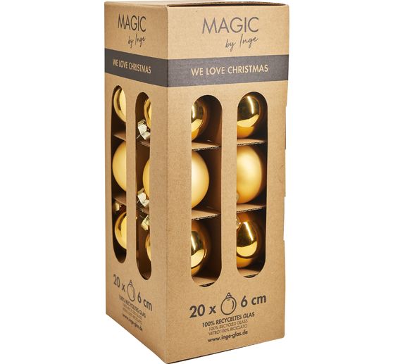 Skleněné vánoční koule, Ø 6 cm