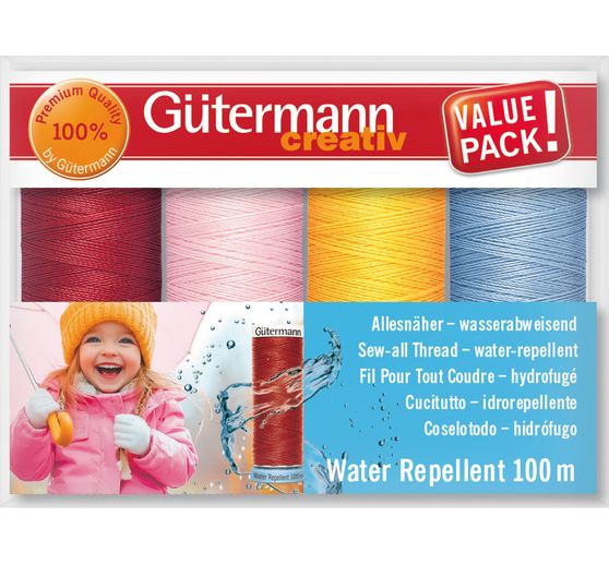 Gütermann all-purpose sewing thread set "Water Repellent"