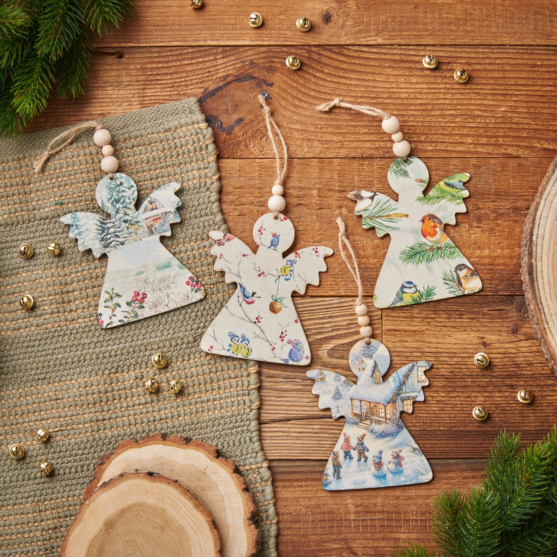 Anhänger mit Serviettentechnik gestalten