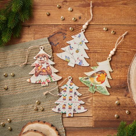 Anhänger mit Serviettentechnik gestalten