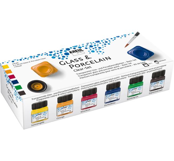 KREUL Glass & Porcelain "Clear Set"