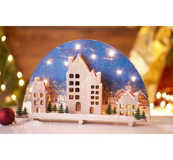 VBS House silhouettes with window, set of 4