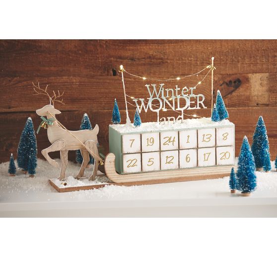 VBS Advent calendar "Reindeer with a sleigh"