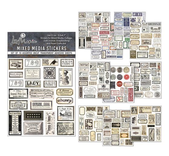 Mixed Media Sticker Set