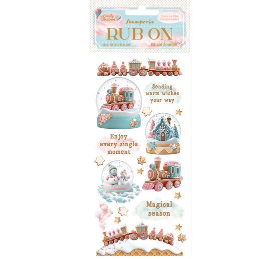 Rub On Transfer paper "Candy Christmas"