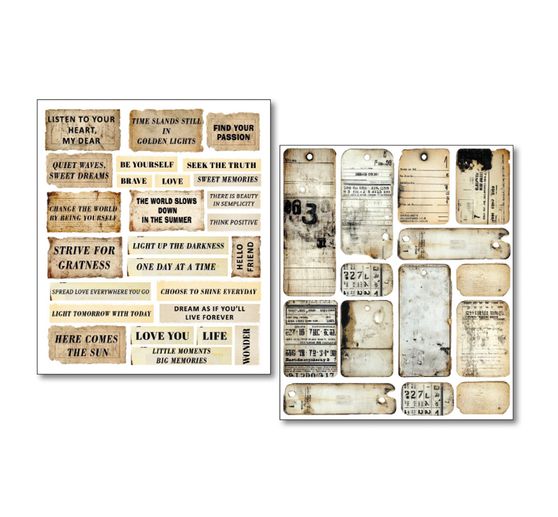 Mixed Media Sticker Set