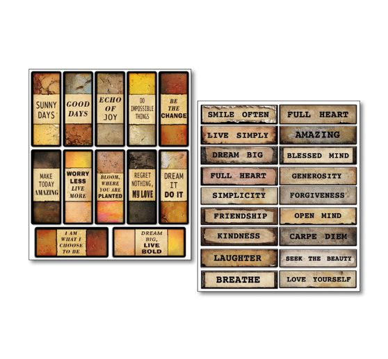 Mixed Media Sticker Set