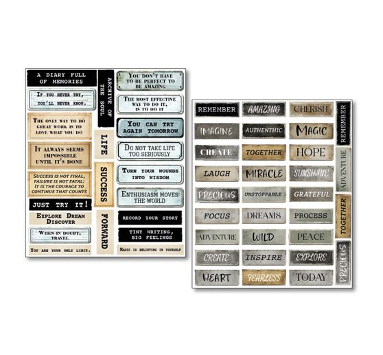 Mixed Media Sticker Set