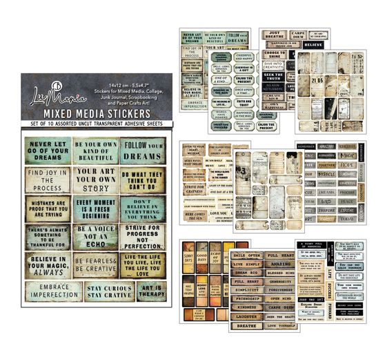 Mixed Media Sticker Set