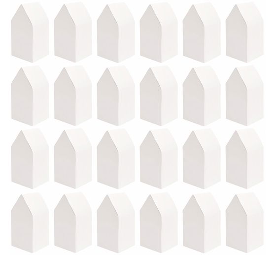 Kartonové domečky adventní kalendář