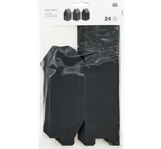 Kartonové domečky adventní kalendář