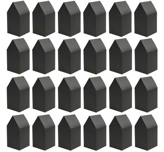 Kartonové domečky adventní kalendář