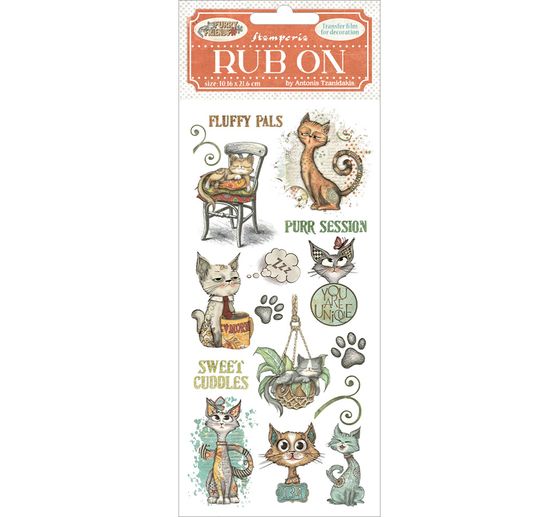 Rub On přenosovou fólii "Furry Friends"